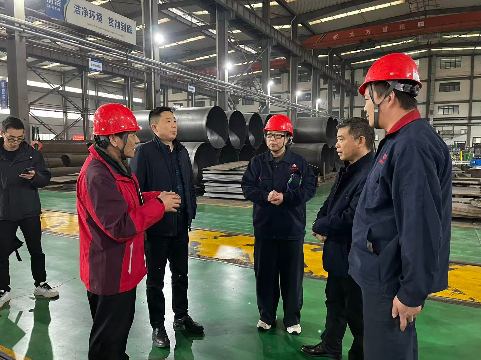 市工信局与区应急管理局联合检查指导我司安全生产工作